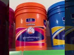 5 ガロン 20L 丸いプラスチックバケツ PP素材 オーダーメイドロゴ