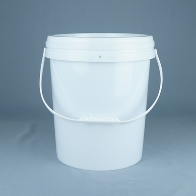 15kgはふたおよびハンドルが付いている円形のプラスチック包装の容器を塗る