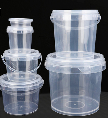IML熱移動またはスクリーンの印刷を用いる明確なプラスチック バケツの容器