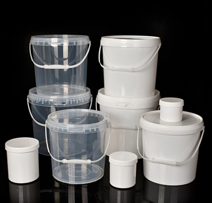 IML印刷付き透明プラスチックバケツ 耐久性バケツ形 T/T 受け入れ