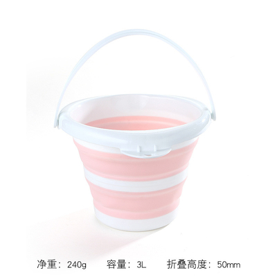 10L折りたたむ可折りプラスチックバケツ キャンピング用スペース節約デザイン 洗車 屋外冒険