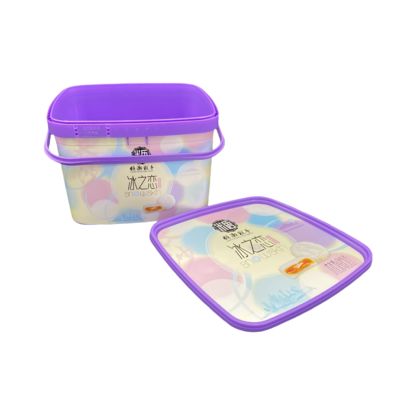 2L スクエアプラスチックタブ 耐衝撃性と耐久性のあるヘビーデューティーデザイン