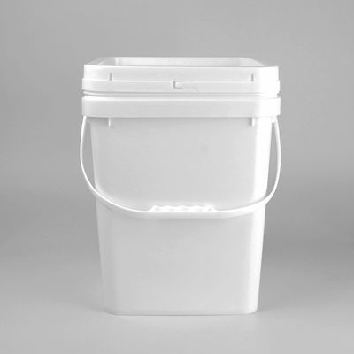 正方形のプラスチック バケツの食品等級白い色20L