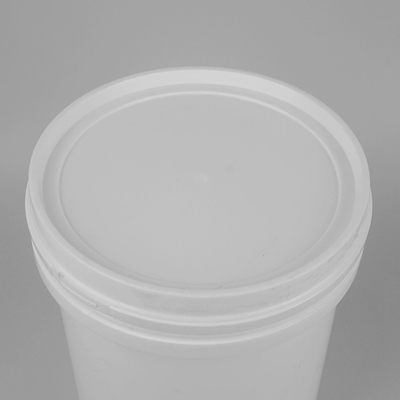 白い20Liter 5ガロンのプラスチック バケツはふたのスナップとの定形を円形にする
