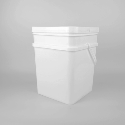 18L PPのPEの正方形のよいのプラスチック バケツの白ふたを密封する
