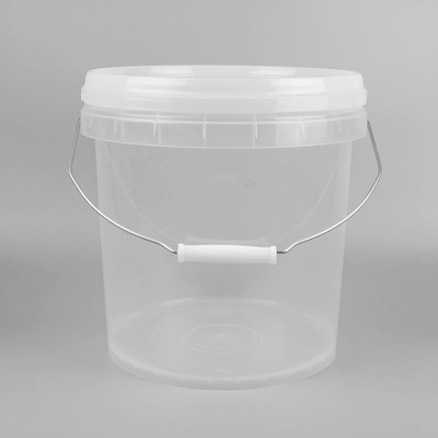 10Lは明確なプラスチックおもちゃをバケツでくむふたが付いているプラスチック浜のバケツをカスタマイズした