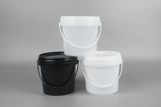 18L PP明確な食品等級のあたりの5ガロンの黒のプラスチック バケツ