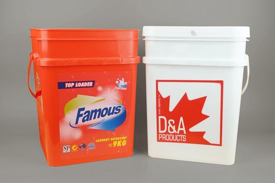 25*17*15.8cmのSGSの承認の明確な食品等級の正方形のプラスチック バケツ