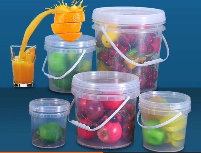 PP/HDPEのIMLか熱移動またはスクリーンの印刷の印刷を用いるプラスチック食糧バケツ