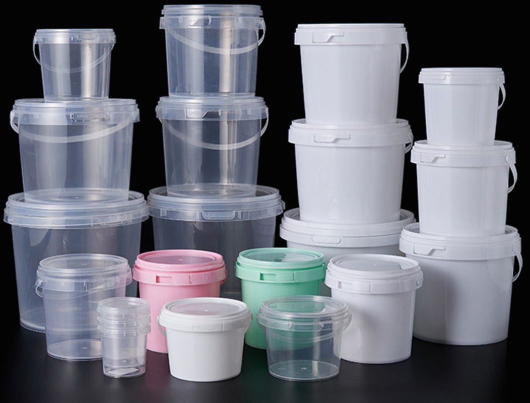 蓋付きのバケツ プラスチック製の食品バケツ 印刷用IML または熱伝送またはスクリーン印刷