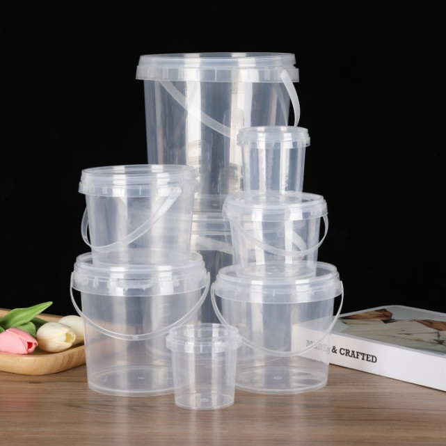 カスタマイズ可能なプラスチック食品バケツ 蓋とハンドル CAS/FDA/SGS/ISO9001認証
