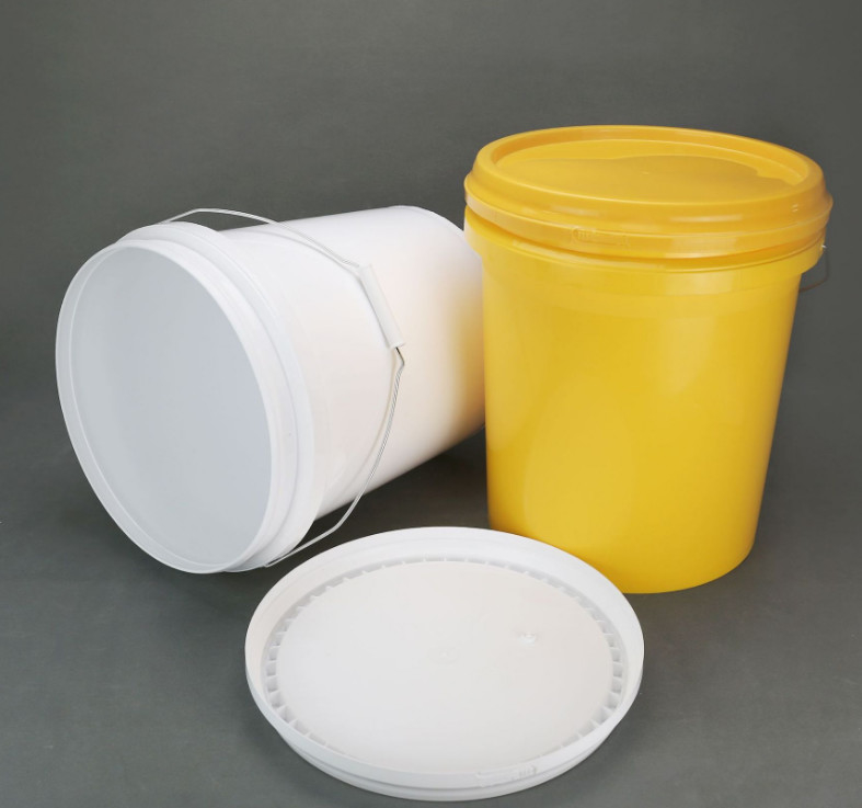 20L スナップオン 蓋 積み立てられるプラスチックバケツ 15.5 高さ 11.5 直径 仕様変更可能な白色デザイン