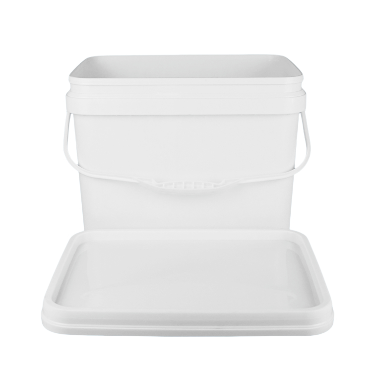 PP 100% 原材料 衝撃耐性のある方形プラスチックバケツ 白色またはその他