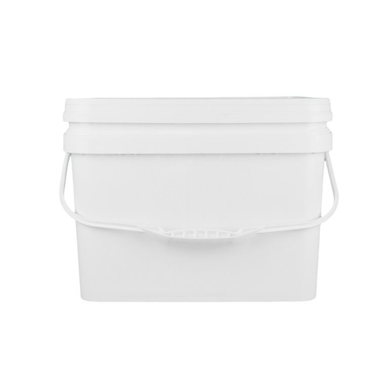 PP 100% 原材料 衝撃耐性のある方形プラスチックバケツ 白色またはその他
