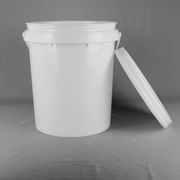 20L スナップオン 蓋 積み立てられるプラスチックバケツ 15.5 高さ 11.5 直径 仕様変更可能な白色デザイン