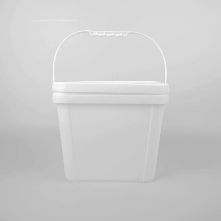 2L Square PP Food Grade Bucket with Chemical Resistance Handle and Lid 各種サイズで,化学的耐性ハンドルと蓋が付いている