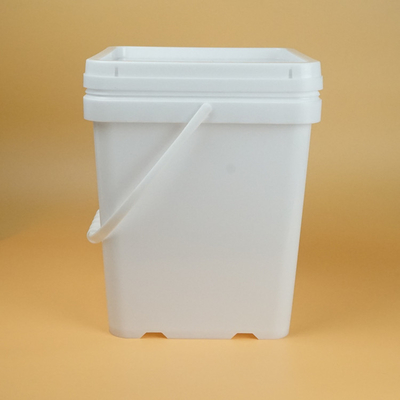 ふたおよびハンドルが付いている16.5L食品等級のプラスチック包装の正方形のバケツ