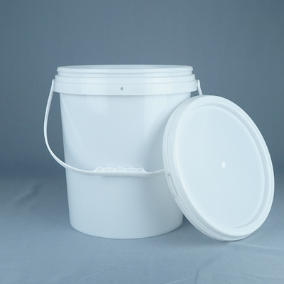 15kgはふたおよびハンドルが付いている円形のプラスチック包装の容器を塗る