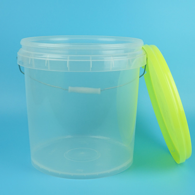 パーソナライズ可能な耐久性透明性プラスチックバケツ T/T 支払い IML 熱転送印刷