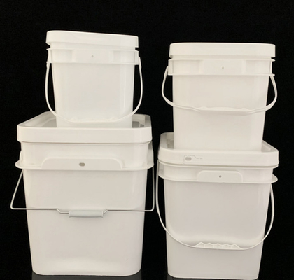 ハンドルを含むホワイトスクエアプラスチックの容器の機能強化
