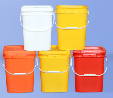 スクエアプラスチックバケツIML熱伝送とスクリーンプリントの印刷オプション