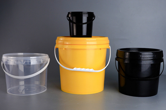 スクリーン 印刷 技術 を 備えた 耐久 的 な 円形 プラスチック 容器