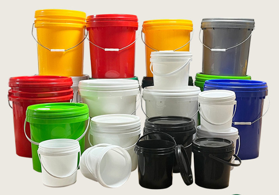 1.2KG プラスチックペイントバケツ 頑丈 UV耐性 耐衝撃性