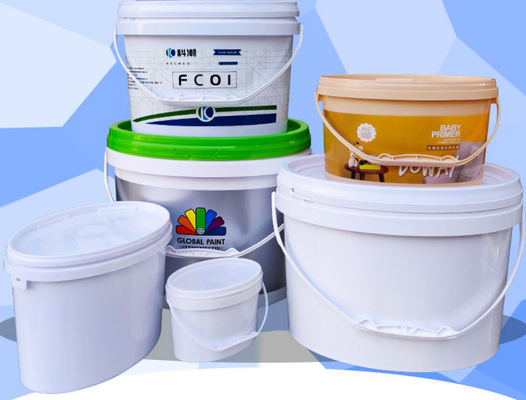 PP/HDPE素材 円形プラスチックバケツ IML印刷またはスクリーン印刷