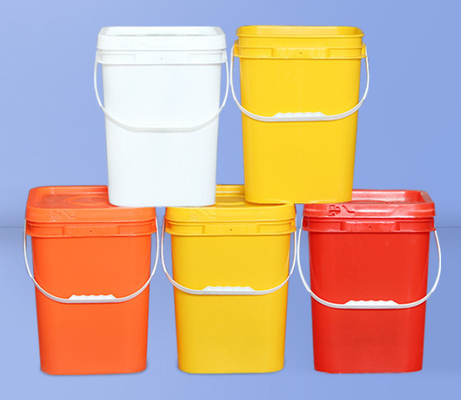 化学 耐性 白い 方形 プラスチック 桶 柄 と 蓋 が ある