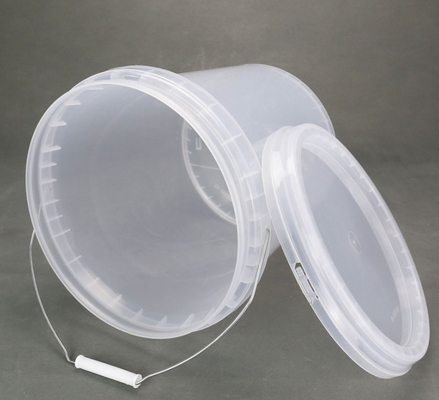 密封蓋付きのカスタマイズ可能な丸いプラスチックバケツ 様々な容量 多目的用途