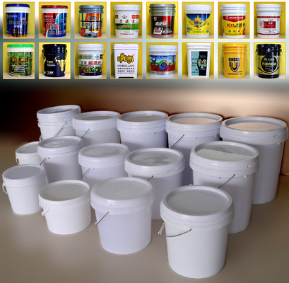 工業用白色潤滑剤バケツ 広/丸/長方形 20L容量 PP/HDPEオイル容器
