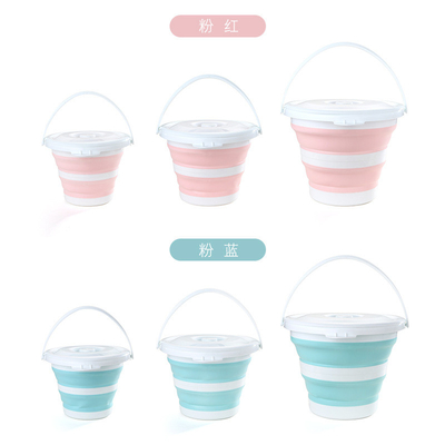 コンパクトで折りたたむプラスチックバケツ 軽量でスペースを節約する水貯蔵ソリューション