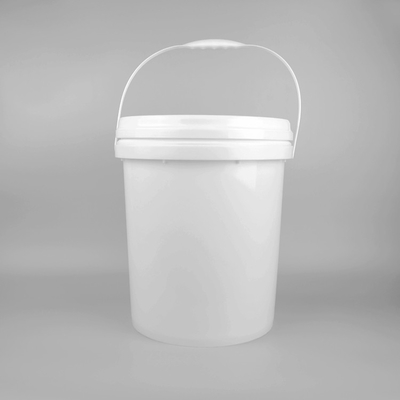 白い食品類のバケツ 1L-5L 蓋付き