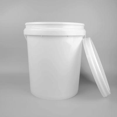 18L PP明確な食品等級のあたりの5ガロンの黒のプラスチック バケツ