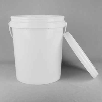 18L PP明確な食品等級のあたりの5ガロンの黒のプラスチック バケツ