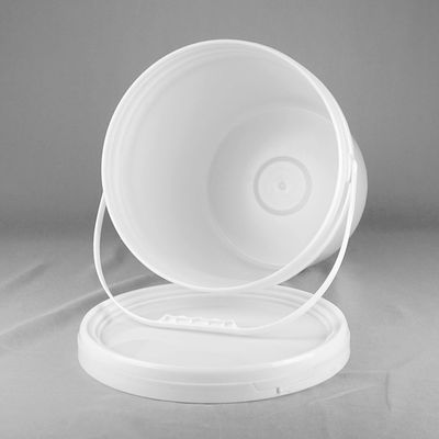 ISO9001証明の4.5ガロンの円形のプラスチック バケツの白いプラスチック バケツ