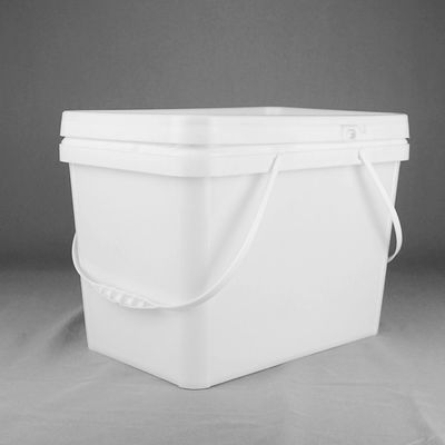 食品等級20kgのふたおよび二重ハンドルが付いている長方形のプラスチック包装のドラム