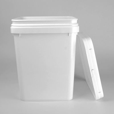 正方形のプラスチック バケツの食品等級白い色20L