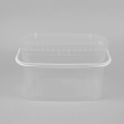 ふたの注文色の3L PPのポリプロピレンの明確な正方形のバケツ