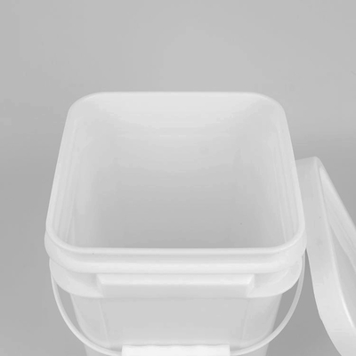 洗剤のための5リットルのポリプロピレンの白い四角のプラスチック バケツ