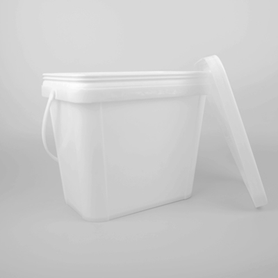 保証された正方形の黒のプラスチック バケツの食品等級6L