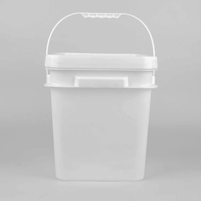 ふたが付いている卸し売り注文の印刷された20リットルの黒い正方形のプラスチック バケツ