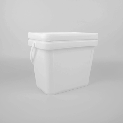 保証された正方形の黒のプラスチック バケツの食品等級6L