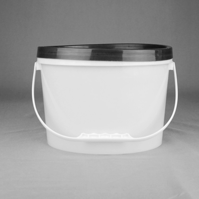 ふたが付いている頑丈なBPAの自由な楕円形のプラスチック バケツ5Lのプラスチック バケツ