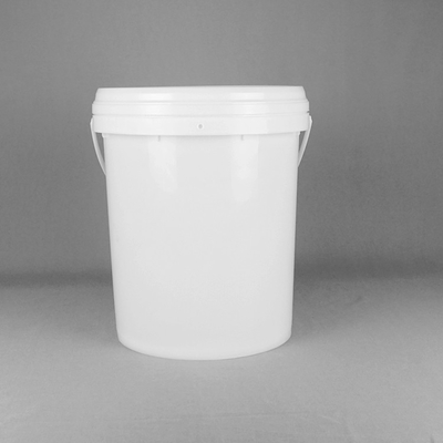コーティングのための5ガロンの円形のプラスチック バケツの白いプラスチック バケツを塗りなさい