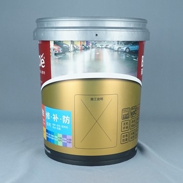 20リットルの灰色のプラスチック ペンキのバケツはとの口およびふたを注ぐ