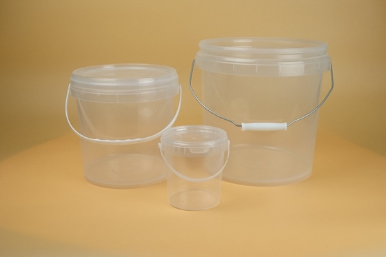 食品,ソース,クッキー,アイスクリームのための耐久性のあるデザインのカスタマイズ可能な透明プラスチックバケツ