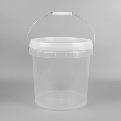 10Lは明確なプラスチックおもちゃをバケツでくむふたが付いているプラスチック浜のバケツをカスタマイズした