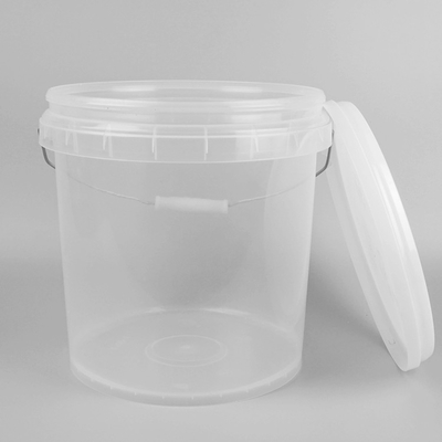 10Lは明確なプラスチックおもちゃをバケツでくむふたが付いているプラスチック浜のバケツをカスタマイズした
