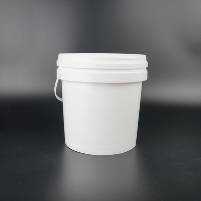 食品等級の3リットルのあたりのプラスチック バケツのバケツの白
